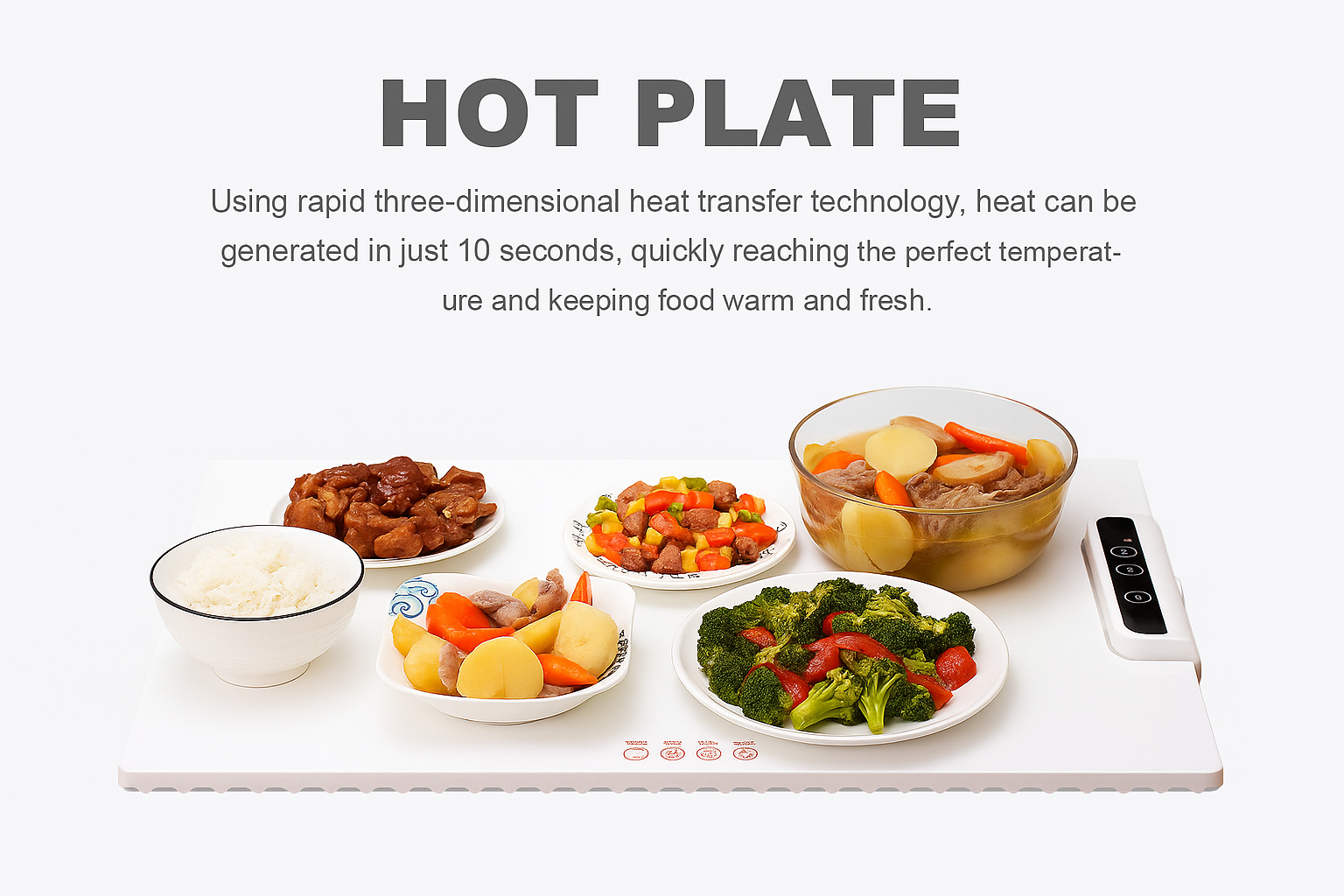 Foldable Electric Warming Tray